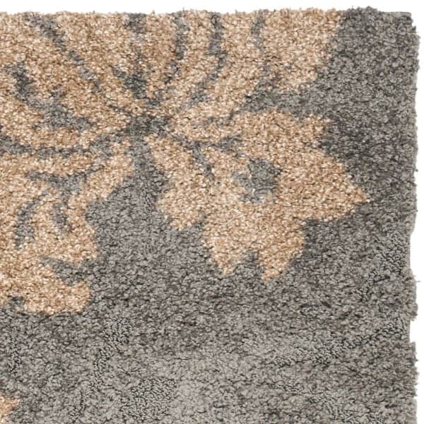 SAFAVIEH Florida Shag Hilde Floral 1.2-inch Thick Rug