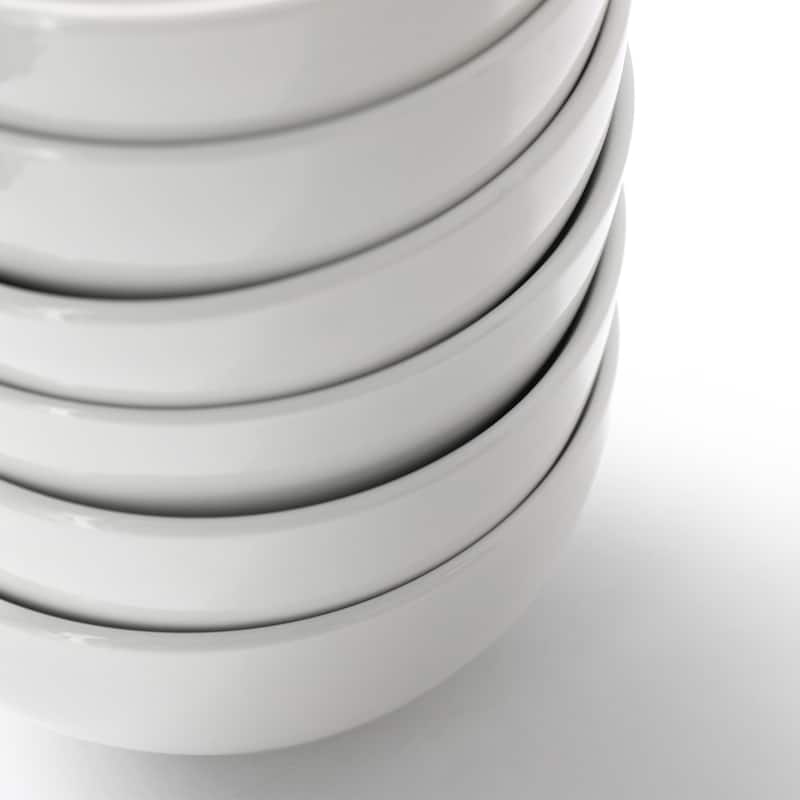Elama Professional Kitchen 12 Piece Porcelain Bowl Set in White