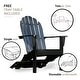 preview thumbnail 5 of 28, Cambridge Casual Alston Outdoor Wood Adirondack Chair