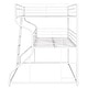 preview thumbnail 13 of 16, Full XL over Twin XL over Queen Size Triple Bunk Bed with Ladders, Black Metal Frame, Industrial Style