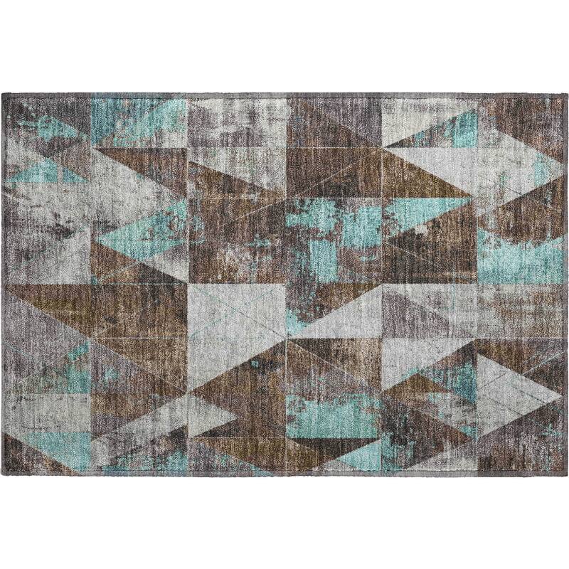 Premium Washable Super Soft Contemporary Mosaic Mayfield Rug