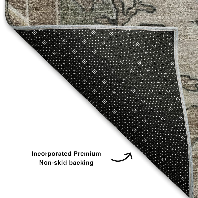 Premium Washable Super Soft Vintage Traditional Mayfield Rug
