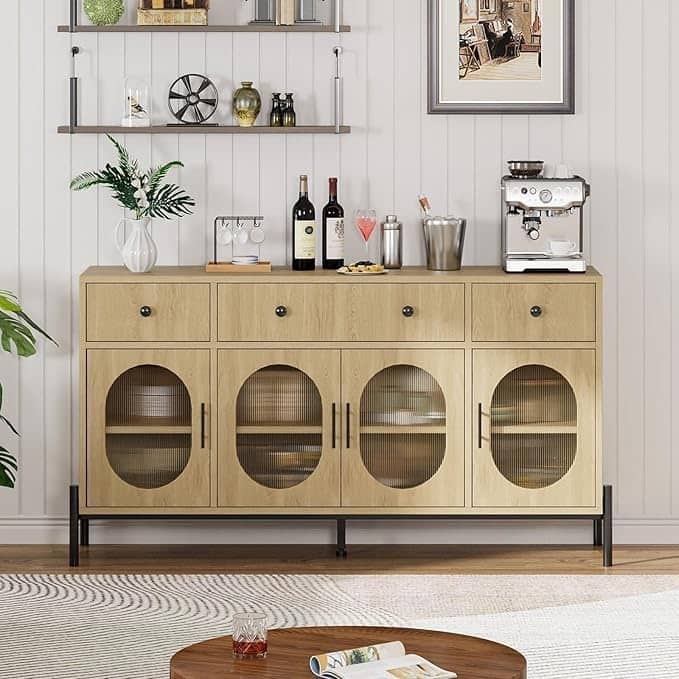 Buffet Cabinet with Storage,Large Sideboard Cabinet,Coffee Bar Cabinets