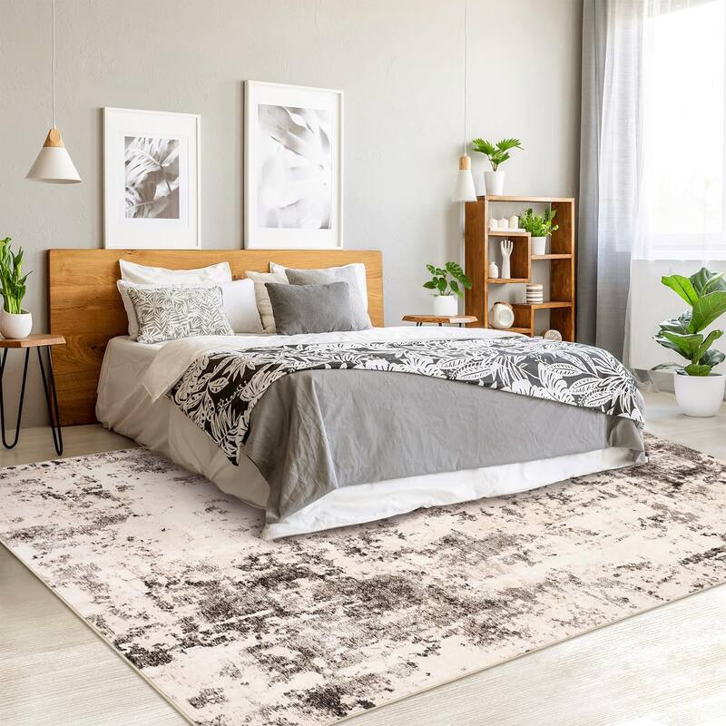 Washable Area Rugs for Living Room Non Slip Carpets,Large Short Pile Rugs for Bedroom