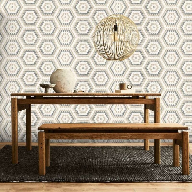 The Tile Life Eterna Hex 1x1 Glass Floor, Wall & Backsplash Tile
