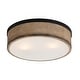 preview thumbnail 1 of 6, Maxim 14440 Franklin 2 Light 14" Wide Flush Mount Drum Ceiling Fixture Driftwood / Black