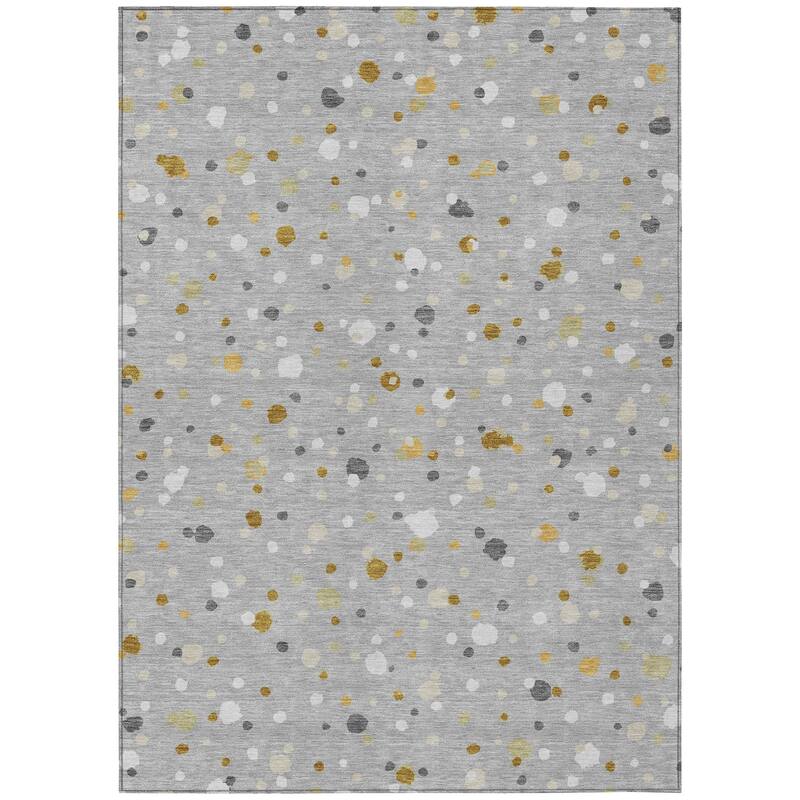 Machine Washable Indoor/ Outdoor Contemporary Sheinelle Chantille Rug