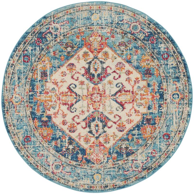 Copper Grove Alsleben Vintage Persian Floral Medallion Area Rug