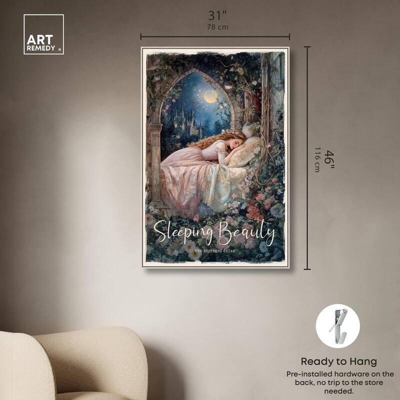 Classic Sleeping Beauty Canvas by Art Remedy