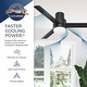 preview thumbnail 6 of 16, Hunter 60" Mosley ENERGY STAR Ceiling Fan w/ Wall Control - Damp Rated!