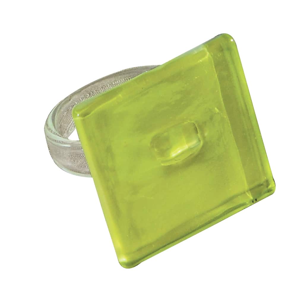 Green Tile Napkin Ring, Set of 4 - Set of 4