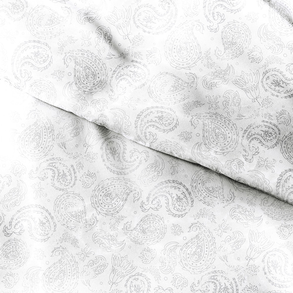 Becky Cameron Coarse Paisley 3 Piece Duvet Cover Set