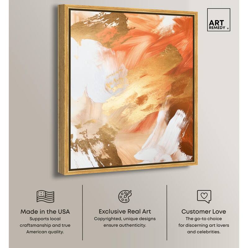 Golden Yellow Citrus Burst II Canvas by Art Remedy