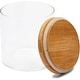 preview thumbnail 6 of 7, Glass Canisters with Airtight Bamboo Lids, 3 Sizes for Pantry Storage (5 Pack)