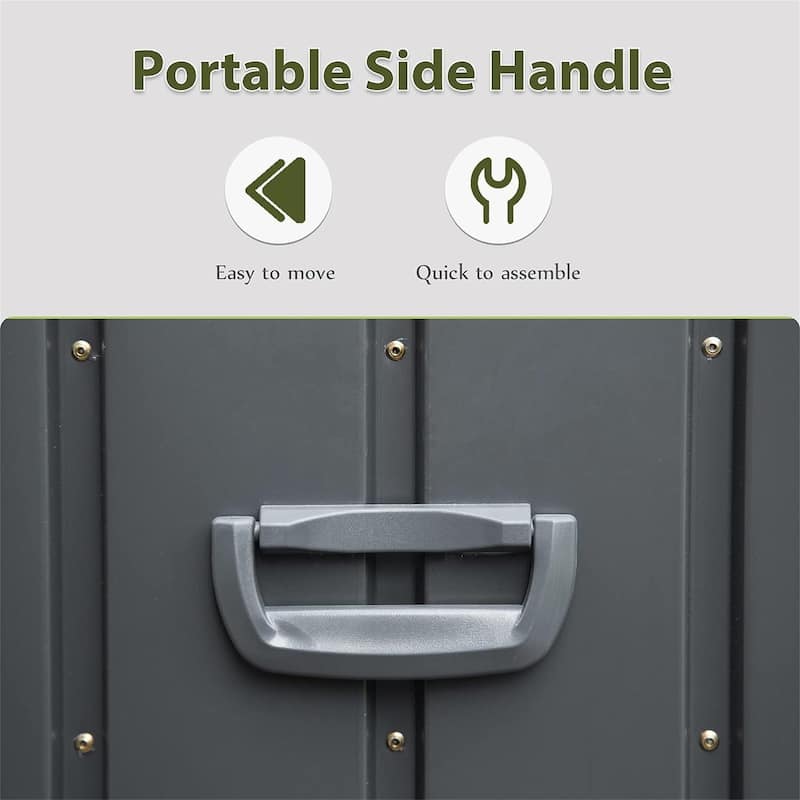 150 Gallon Outdoor Storage Deck Box Waterproof Large Patio Storage Bin