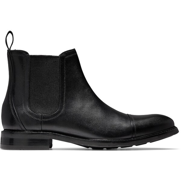 waterproof black leather boots