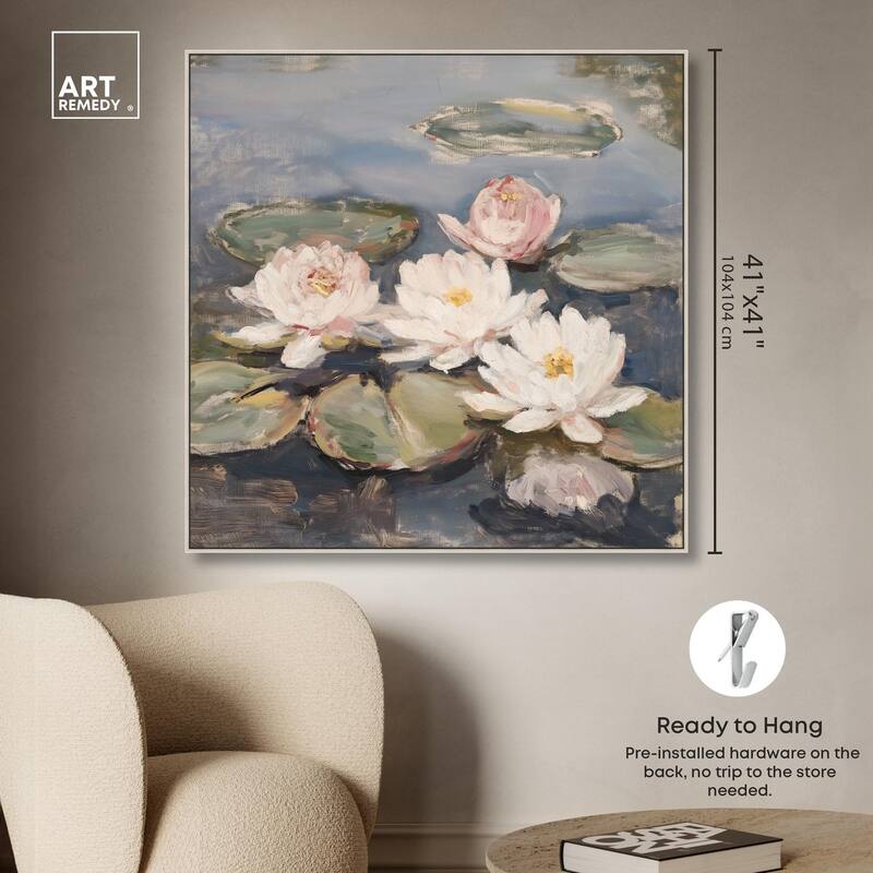 Water Lilies Canvas by Art Remedy
