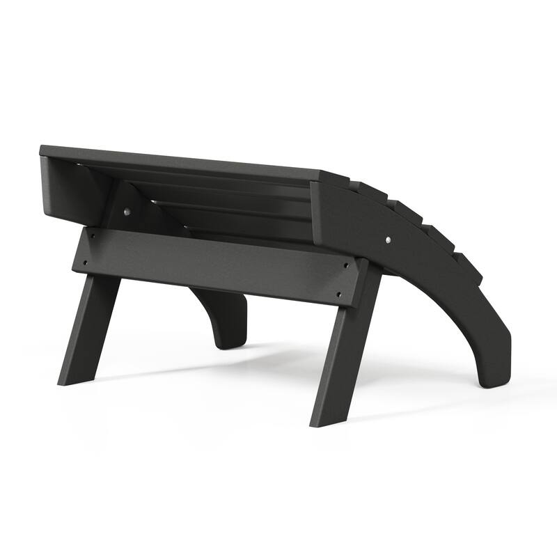 Polytrends Altura Outdoor Adirondack Folding Ottoman