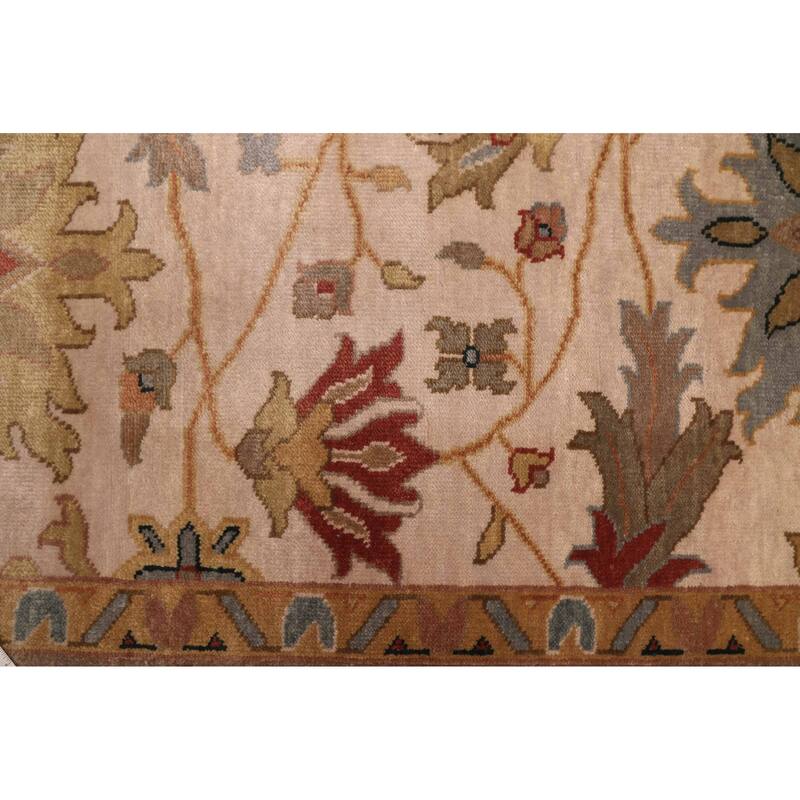 ECARPETGALLERY Hand-knotted Jules Serapi Ivory Wool Rug - 8'11 x 11'10