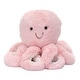preview thumbnail 2 of 4, Lambs & Ivy Sea Dreams Pink Plush Octopus Stuffed Animal Toy - Bubbles