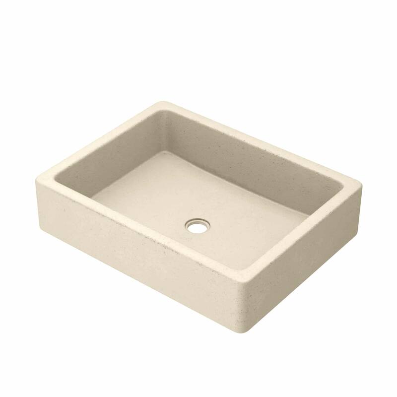 Native Trails Nipomo 19-1/2" Single Basin NativeStone Bathroom Sink - Sand