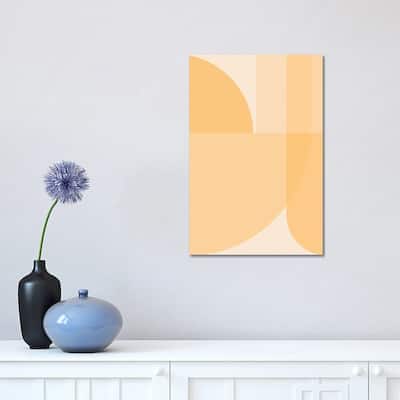 iCanvas "Geometry Shape Organic Mustard Illustration Art Geometric" by Merle Callesen Canvas Print