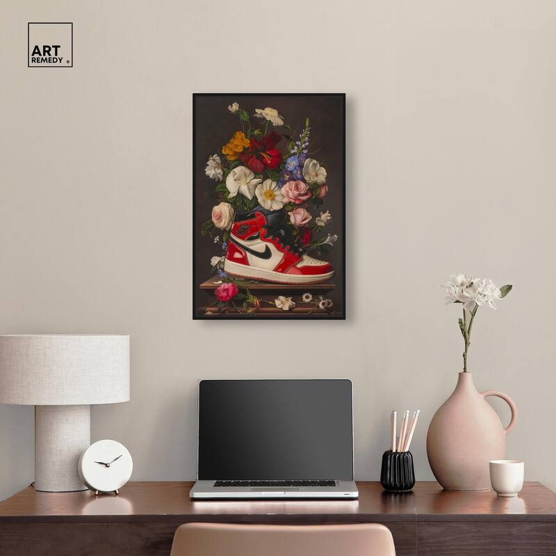 Sneaker Bouquet II Canvas by Art Remedy