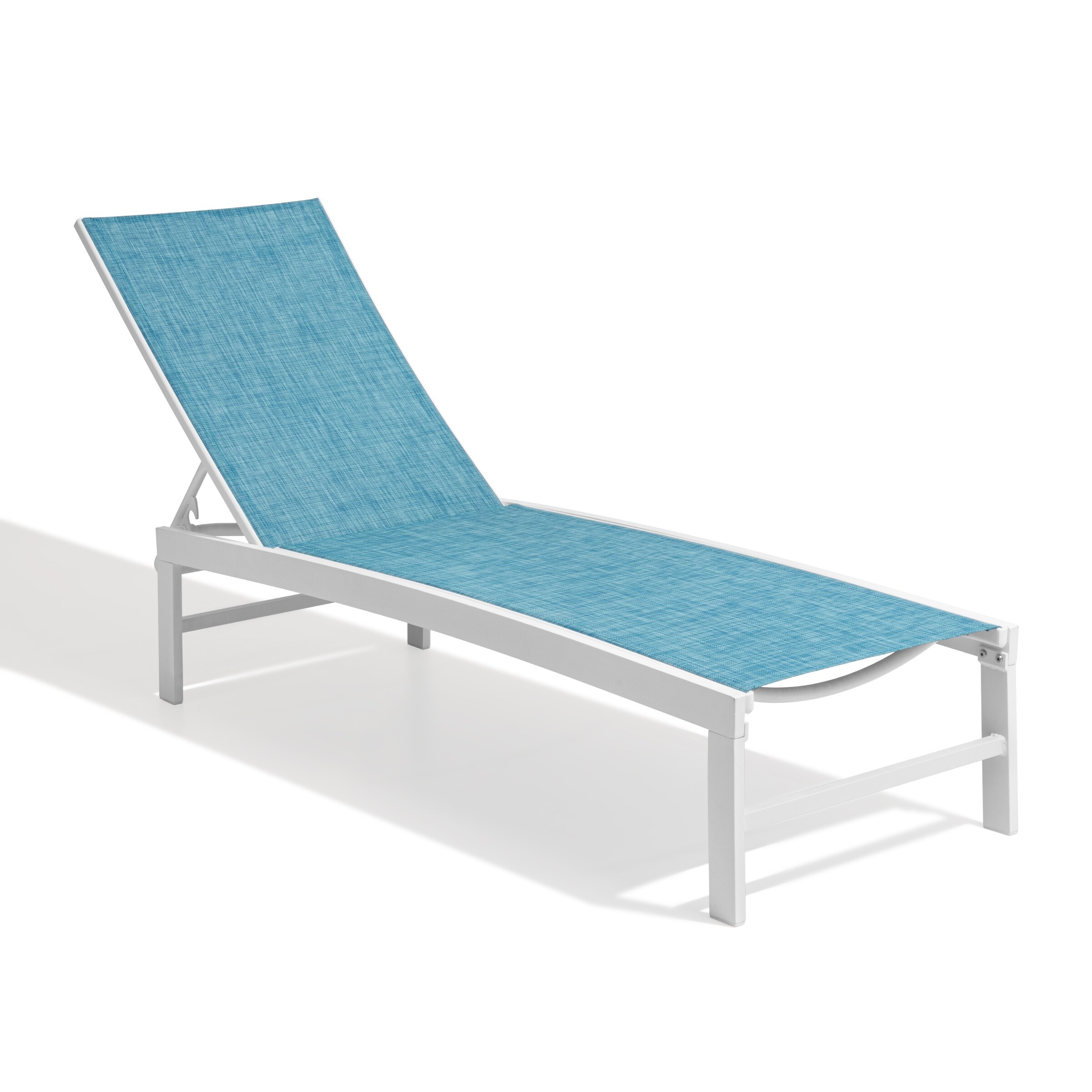 All-Weather Adjustable Aluminum Outdoor Pool Lounger Chaise-image