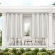 preview thumbnail 8 of 42, ATI Home Indoor/Outdoor Solid Cabana Grommet Top Curtain Panel Pair