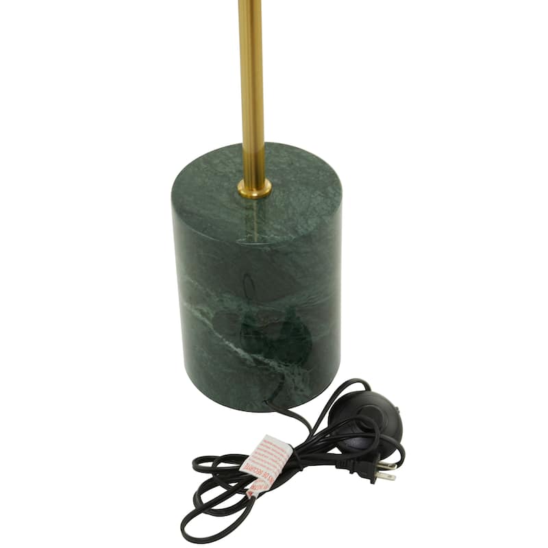 Black Metal Contemporary Floor Lamp - 14"W x 14"L x 62"H
