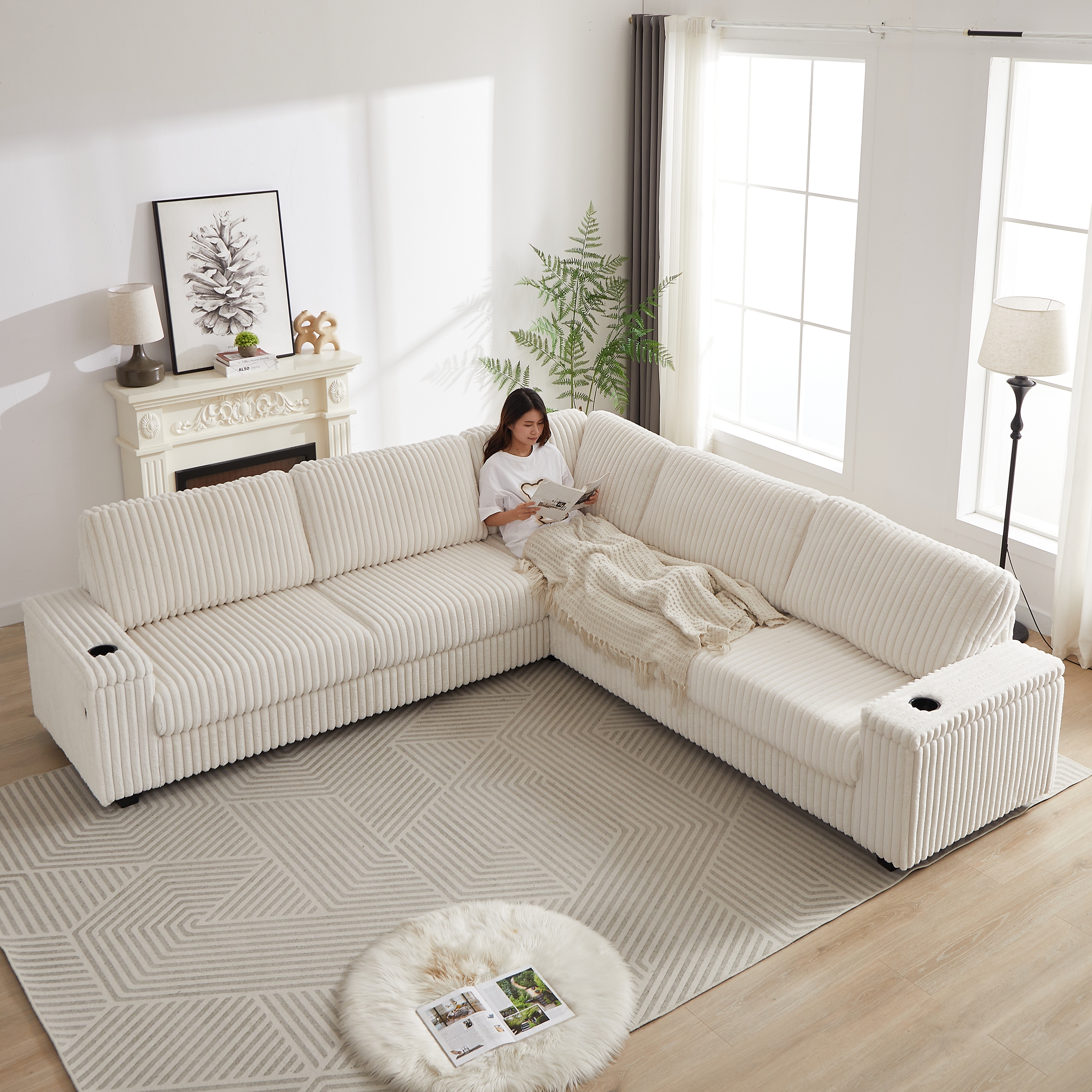 Deep seat corner sofa discount