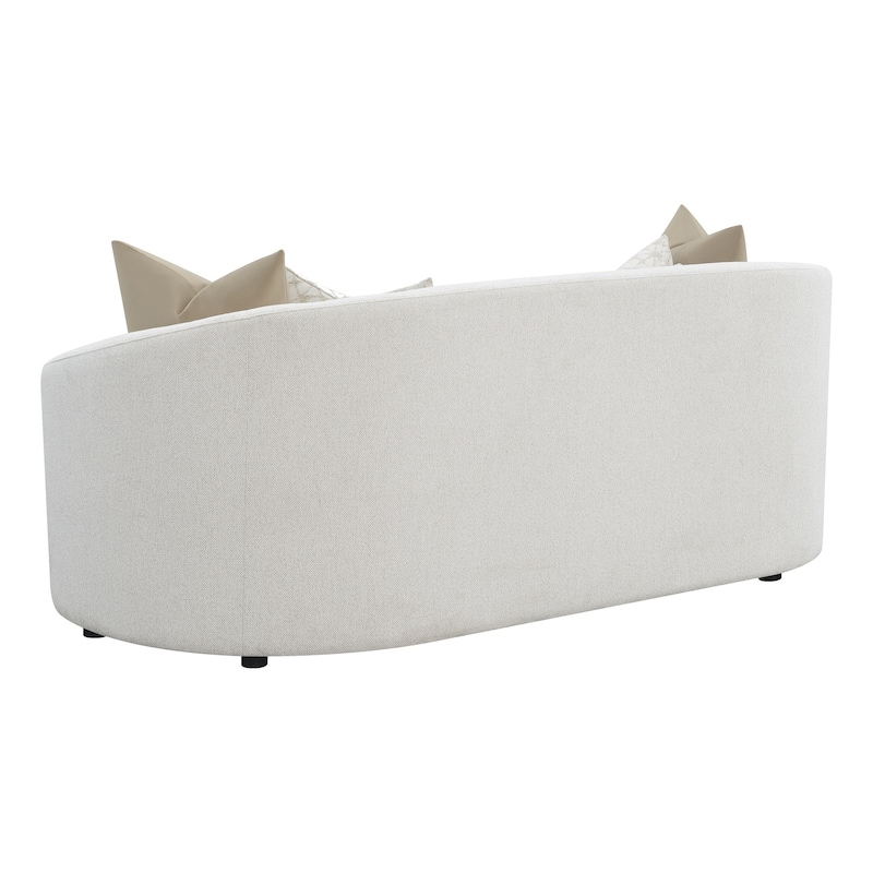 Rory Latte Upholstered Sloped Arms Sofa