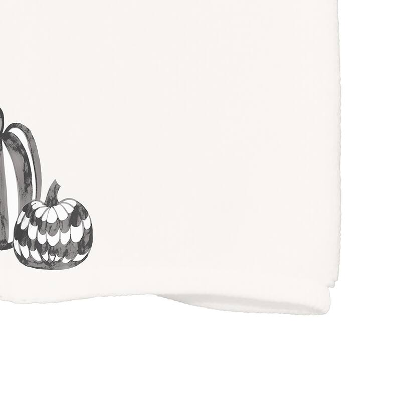 Pumpkin Duo 18 x 30 Inch Halloween Hand Towel