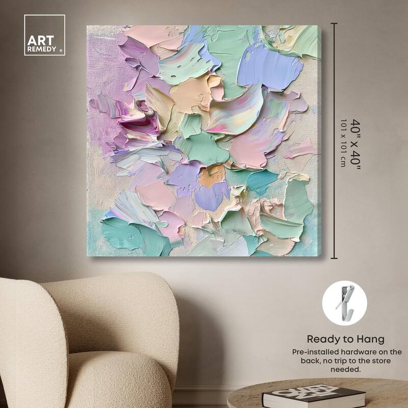 Flowing Mousse II Canvas by Art Remedy, Gallery Wrapped