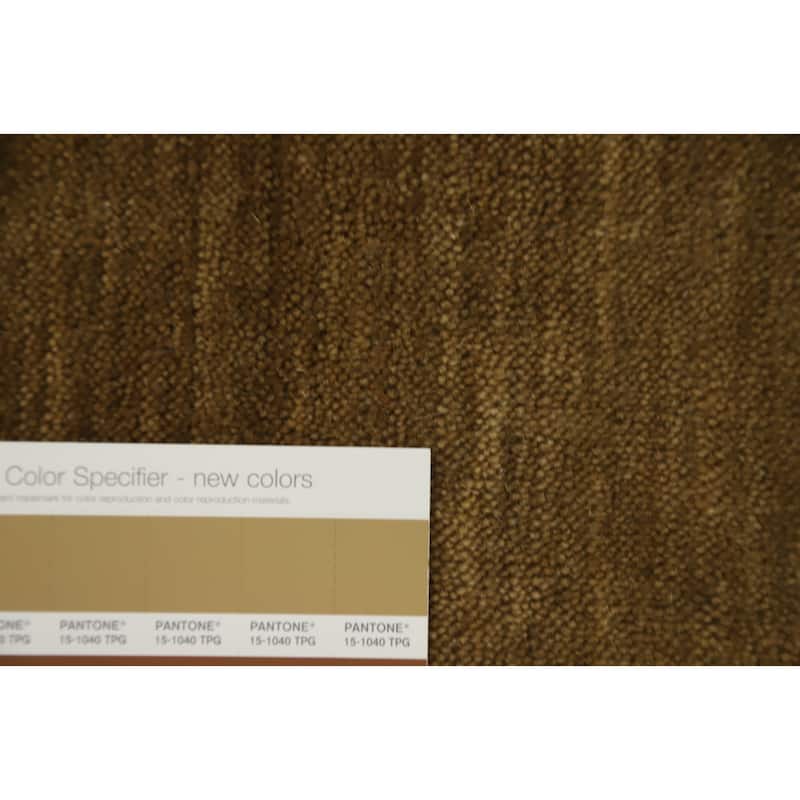 Hand Knotted Oriental 100% Wool Carpet Tribal Animal Pictorial Yellow & Gold Gabbeh Area Rug - 9' 10'' X 10' 0''