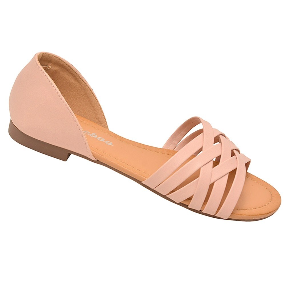 closed heel flat sandals
