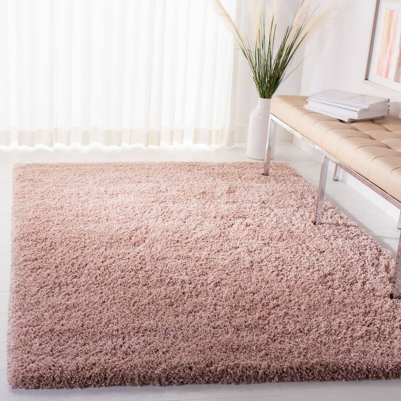 SAFAVIEH Royal Shag Soffia 2-inch Thick Rug - 5'3" x  7'6" - Plum - Rectangle