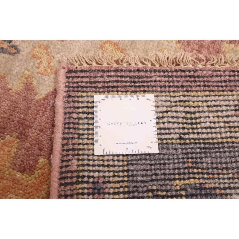 ECARPETGALLERY Hand-knotted Modern Oushak Dark Violet Wool Rug - 8'0 x 9'11