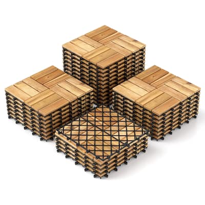 Costway 30 PCS Interlocking Flooring Tiles Floor Decking for Patio - See Details