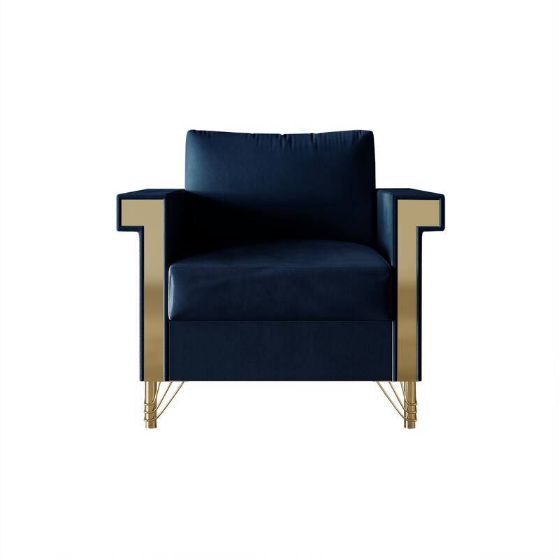 CraftPorch Luxurious Velvet Upholstered 3-Piece Living Room Set