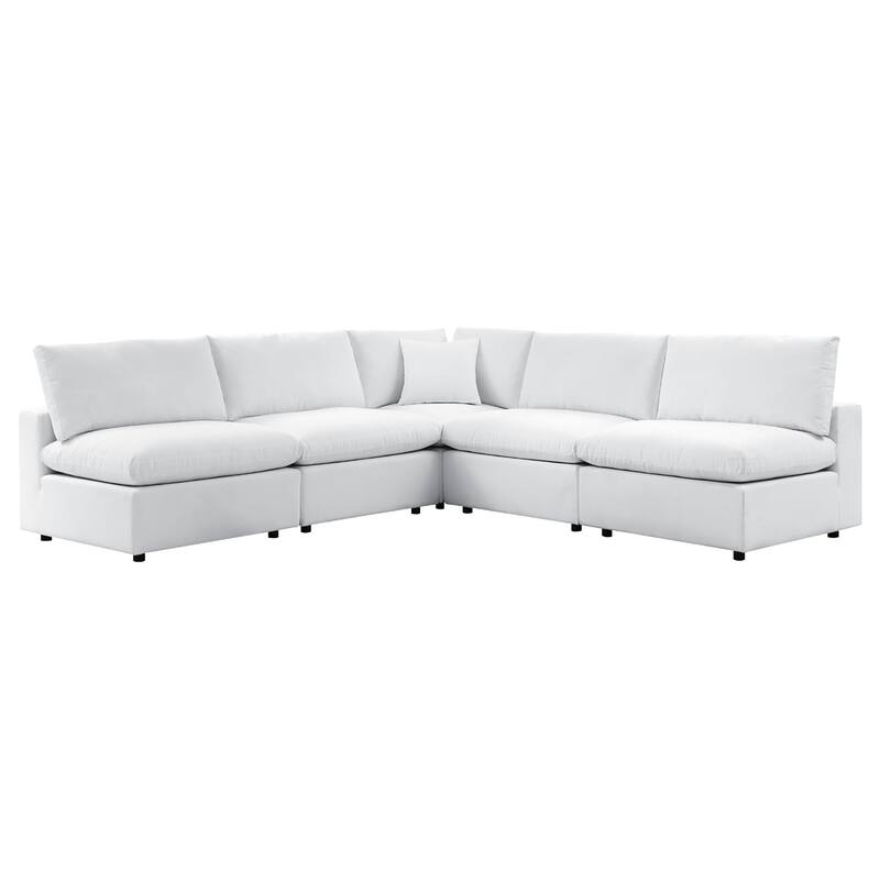 Commix 5-Piece Sunbrella® Outdoor Patio Armless Sectional Sofa