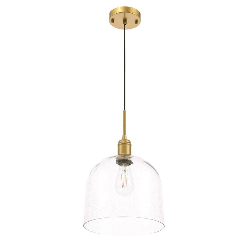 Candie 10-Inch 1-Light Clear Glass Pendant