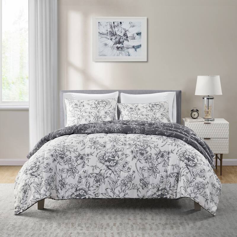 Wonderful Sophia 5-Piece Floral Pattern Comforter Set