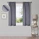 preview thumbnail 34 of 68, Superior Shimmer Washable Room Darkening Curtains, Set of 2 Panels 26" x 63" - Silver