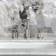 preview thumbnail 9 of 34, Kingston Brass Convergent Two-Handle 3-Hole Deck Mount Widespread Bathroom Faucet with Knurled Handle and Brass Pop-Up Drain
