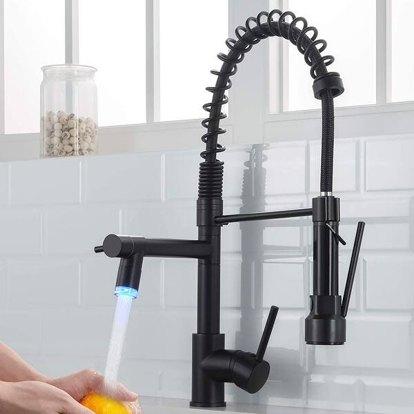 Commercial Kitchen Faucet with Sprayer Single Handle Single ...