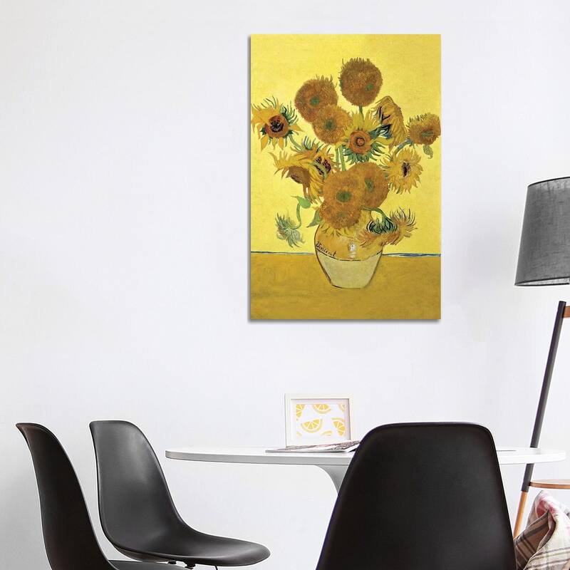 iCanvas "Sunflowers (Fourth Version), 1888 " by Vincent van Gogh Canvas Print - 40x26x1.5