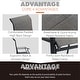 preview thumbnail 20 of 35, Patio Dining Set 9/7 Pieces Outdoor Metal Furniture Set, 8/6 C Spring Motion Chairs and 1 Expandable Table