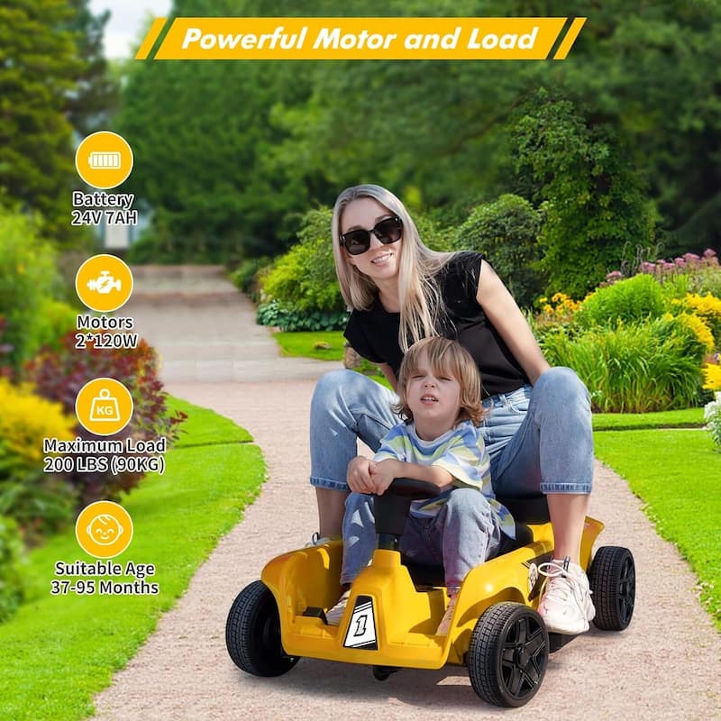 24V 2 Seaters Kids Ride On Car Toy with Remote Control