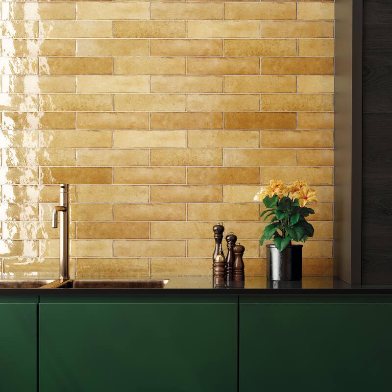 Merola Tile Tribeca Studio Pollen 2-3/8" x 9-5/8" Porcelain Wall Tile